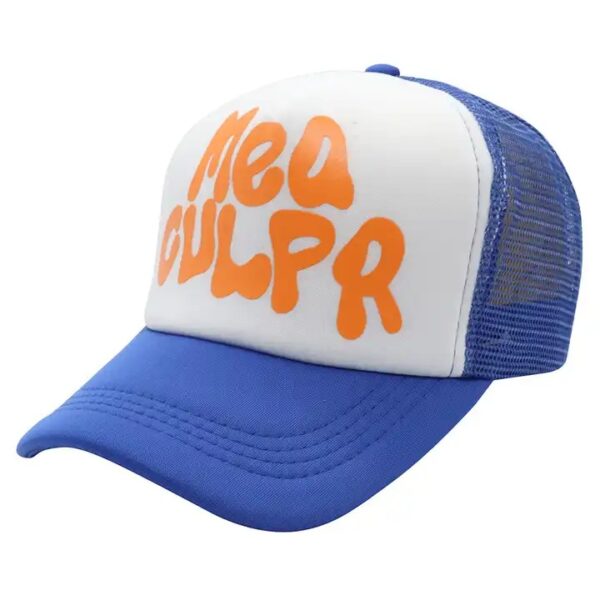Mea Culpa Trucker Hat – Blue