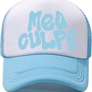 Mea culpa trucker hat – light blue